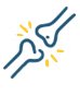 Icon showing two bones demonstrating pain injury
